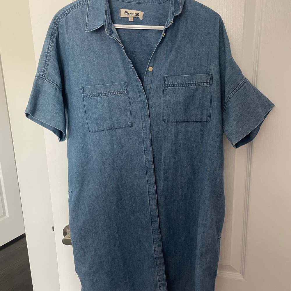 Madewell denim shirt dress